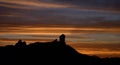 Beautiful sunset, Roque Nublo Royalty Free Stock Photo