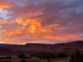 Beautiful sunset rural landscape of Torrey, Utah Royalty Free Stock Photo