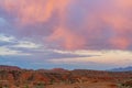 Beautiful sunset rural landscape of Torrey, Utah Royalty Free Stock Photo