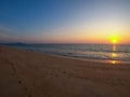 Beautiful sunset at Sai Keaw Beach-Phuket