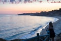 Sunset in Albufeira, Algarve Royalty Free Stock Photo