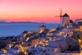 Beautiful sunset in Santorini, Greece Royalty Free Stock Photo