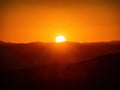 Beautiful sunset saw from Chessman Ridge Overlook of Cedar Breaks National Monument Royalty Free Stock Photo