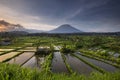 Sunset at Bukit Cinta Karangasem Bali Royalty Free Stock Photo