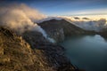 Ijen Crater Dusk at Banyuwangi East Java Indonesia.