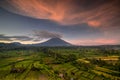 Sunset at Karangasem Bali. Royalty Free Stock Photo