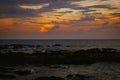 Beautiful sunset scenery in Tanjung Jara, Kuala Dungun, Terengganu, Malaysia