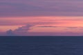 Colorful background image of sunset sky over the sea Royalty Free Stock Photo