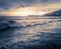 Stormy sea, big waves Royalty Free Stock Photo