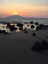 Beautiful sunset seascape, Amapala beach