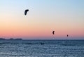 Beautiful sunset shots taken at the beach of Laboe in Germany on s sunny summer day Royalty Free Stock Photo