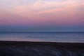 Beautiful sunset skies in the beach