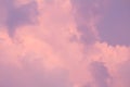 Beautiful sunset sky with clouds on hot summer day. Nature background Royalty Free Stock Photo