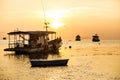 Beautiful sunset sky at koh tao island southern of thailand