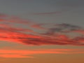 Beautiful sunset sky and multicolored clouds