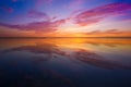 Beautiful sunset sky over the Atlantic ocean Royalty Free Stock Photo