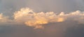 Beautiful sunset sky with some clouds Royalty Free Stock Photo