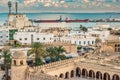 Beautiful sunset in Sousse, Tunisia. Royalty Free Stock Photo