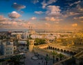 Beautiful sunset in Sousse, Tunisia. Royalty Free Stock Photo