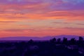 Beautiful Sunset In The Southern California Desert City Palmdale Royalty Free Stock Photo