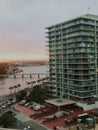 Surfers paradise sunset Royalty Free Stock Photo