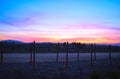 Beautiful Sunset in Temecula California Royalty Free Stock Photo