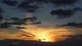 Beautiful Sunset in Time-Lapse. 4K Ultra HD 3840x2160