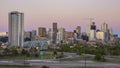 Beautiful sunset to night motion timelapse from Zuni Street