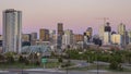 Beautiful sunset to night motion timelapse from Zuni Street