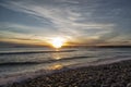 A Magnificent Sunset in Ventura Beach California Royalty Free Stock Photo