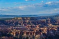 Beautiful sunset view of the Bryce Canyon National Park at Bryce Point Royalty Free Stock Photo