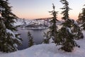 Beautiful view at Crater Lake in Oregon Royalty Free Stock Photo