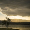 Lake Moogerah Australia Sunset Royalty Free Stock Photo