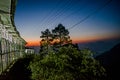 Beautiful Sunset view at mata Vaishnodevi darbar katra Jammu Royalty Free Stock Photo