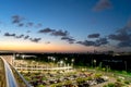 Sunset view at Rio Mar Mirante, Recife, Pernambuco, Brazil Royalty Free Stock Photo