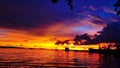 A Beautiful sunset view in Sihanouk Ville, Cambodia!