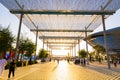 A beautiful sunset view of walk way at the Expo 2020 Dubai UAE