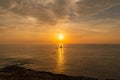 Beautiful sunset from viewpoint, Promthep Cape Royalty Free Stock Photo