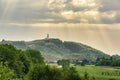 Beautiful sunset in Vipava valley, Slovenia Royalty Free Stock Photo