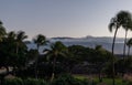 Beautiful sunset at the Waikoloa Beach on the Big Island, Hawaii Royalty Free Stock Photo