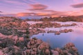 Beautiful Sunset at Watson Lake Prescott Arizona Royalty Free Stock Photo