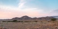 Beautiful sunset on the way out the gorge Wadi Al Ghuwayr or An Nakhil and the wadi Al Dathneh near Amman in Jordan