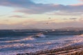 Beautiful sunset at Whidbey Island beach, Washington, USA Royalty Free Stock Photo