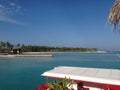Beautiful Sunshine at NIYAMA island resort Maldives Royalty Free Stock Photo