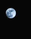 Beautiful Super Blue Moon Royalty Free Stock Photo