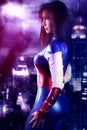 Beautiful super hero girl