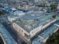 Beautiful super-wide angle aerial view of Mariinsky theatre, Saint-Petersburg, Russia. Royalty Free Stock Photo