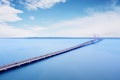 Beautiful Suramadu bridge over Madura strait Royalty Free Stock Photo