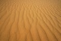 Beautiful surface of yellow sand dunes at sunset.