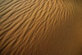 Beautiful surface of sand dunes at sunset.